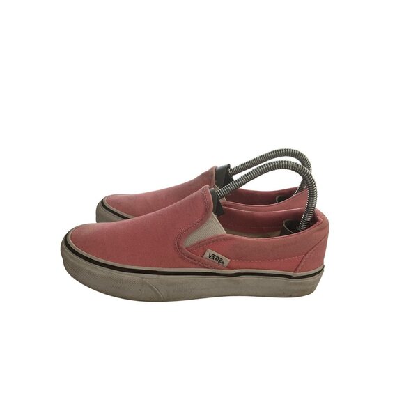 Vans unisex size Womens 5 Mens 3.5 Pink Canvas Slip-On Sneakers Casual Shoes - Picture 4 of 9